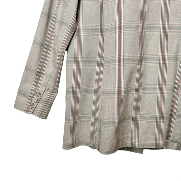 Cabi Sleuth Structured Plaid #5470 Women’s Double Breasted Longline Blazer Sz 10 - Picture 14 of 14